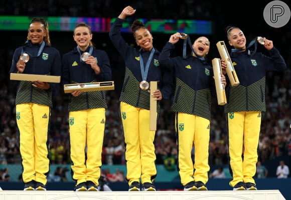 Ginástica brasileira nas Olimpíadas Paris 2024: mesmo com diversos pódios em modalidades individuais, essa foi a primeira medalha olímpica na final por equipes