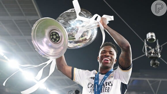 Vini Jr. foi campeão da Champions League este ano, pelo Real Madrid