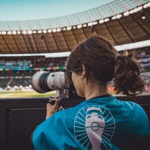 Daniela Porcell tem experiência de fotos em futebol feminino