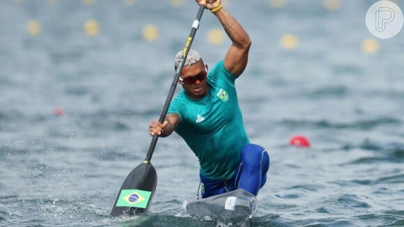 Isaquias Queiroz deu uma arrancada na final da canoagem de velocidade nas Olimpíadas de Paris 2024