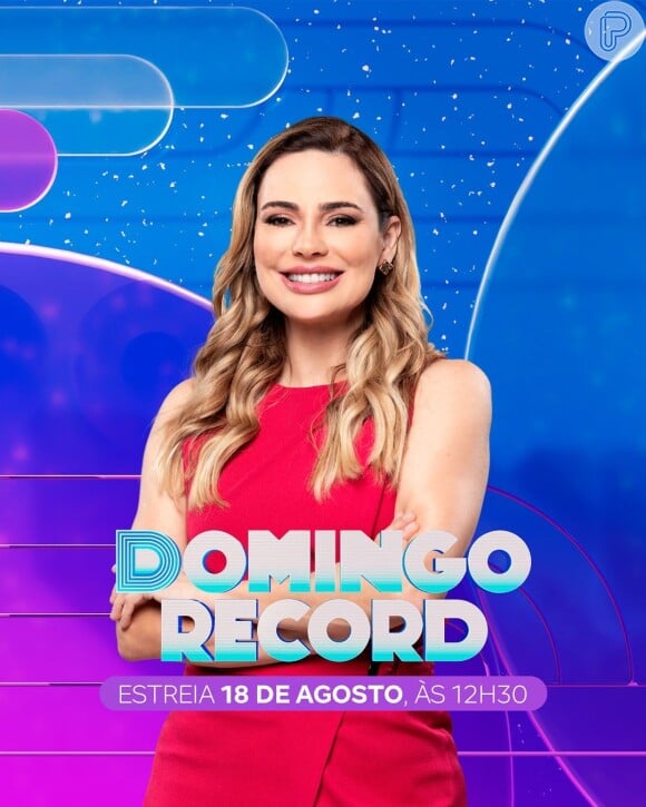 Com Rachel Sheherazade, 'Domingo Record' estreia neste domingo (18)