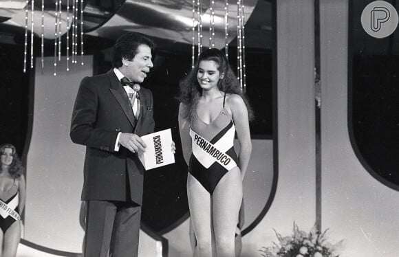 Morte de Silvio Santos: na foto rara, apresentador conduziu o 'Miss Brasil' nos anos 1980