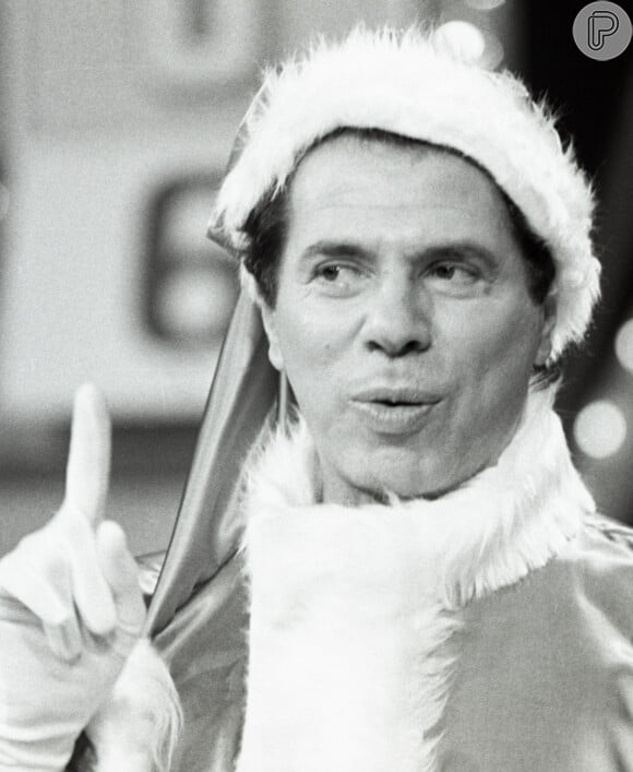 Silvio Santos se vestiu de Papai Noel no Natal de 1985 no programa 'Caldeirão da Sorte'