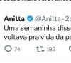 Mas Anitta fez questão de deixar claro que seria apenas por 1 semana.