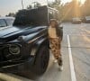 Simone Biles já tinha um carro: de cor preta, Mercedes-Benz G 500.