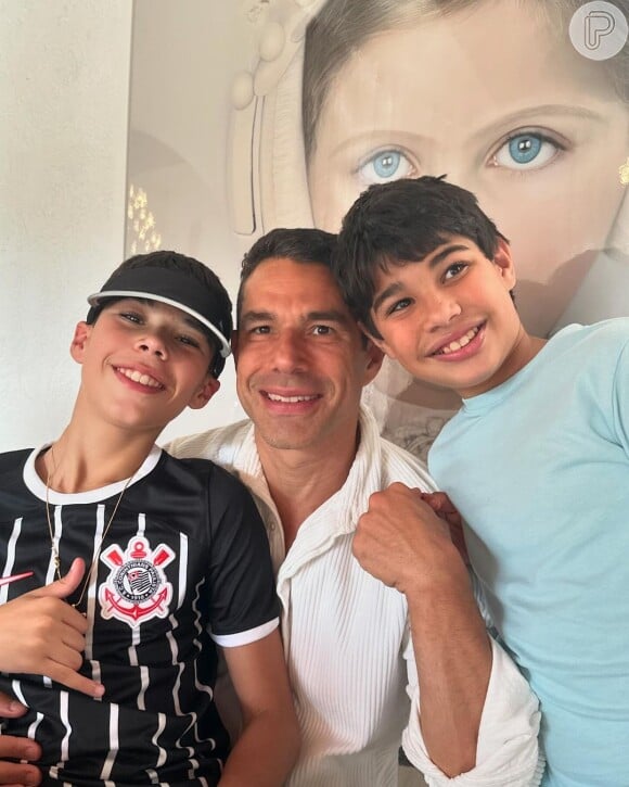 Marcus Buaiz é pai de José Marcus, 12, e João Francisco, 10, da relação com Wanessa Camargo