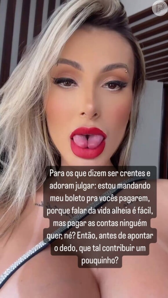 Andressa Urach: cirurgia de bifurcação da língua deu o que falar recentemente