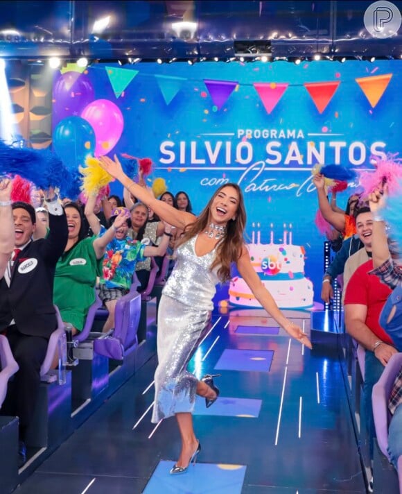 Patricia Abravanel comanda o 'Programa Silvio Santos'