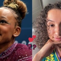 Tá rolando? Rebeca Andrade, campeã olímpica, se pronuncia após rumores na web de possível romance com Gabi, do vôlei