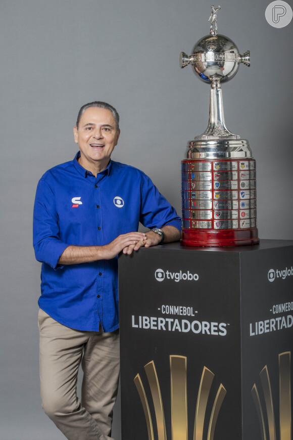 Luis Roberto está à frente da equipe da Globo na Copa do Brasil 2024