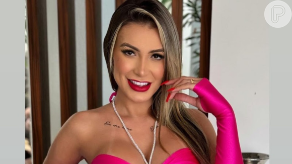 Atriz pornô e vendedora de cosméticos, Andressa Urach une os dois mundos com lançamento e faz promoção 'muito picante'