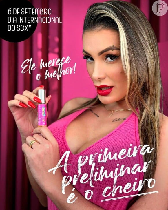 Perfume íntimo de Andressa Urach está disponível por R$ 29,99