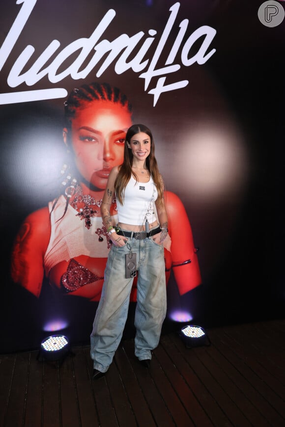 Bianca Andrade foi com look grifado para after de Ludmilla