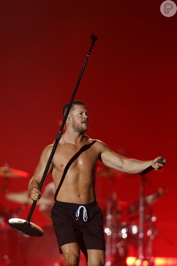 No comando do Imagine Dragons, Dan Reynolds foi um dos principais destaques do segundo dia do Rock in Rio