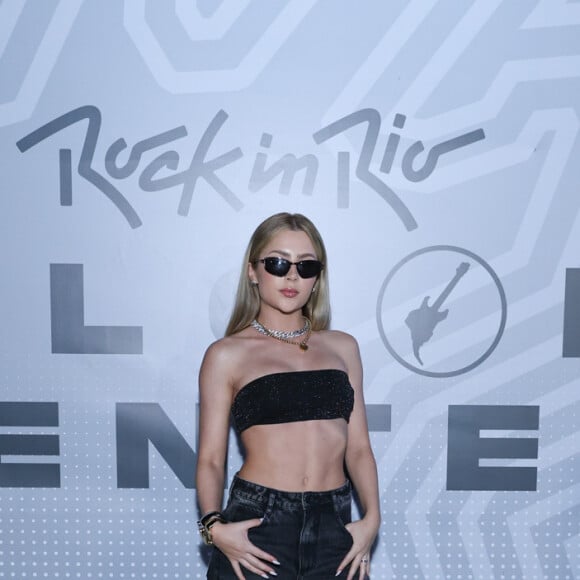 Jade Picon exibiu a barriga sarada no terceiro dia do Rock in Rio