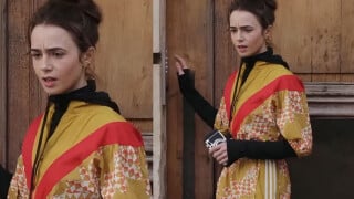 Você reparou? Lily Collins usou look de marca brasileira na 4ª temporada de 'Emily in Paris'; peça está em promoção!