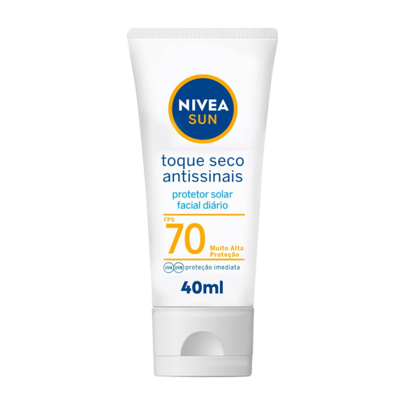 Protetor Solar Facial Toque Seco Antissinais FPS 70 40ml, NIVEA