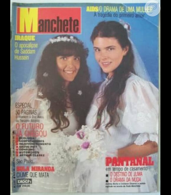 Andrea Richa estampou revistas com Cristiana Oliveira na época de 'Pantanal'