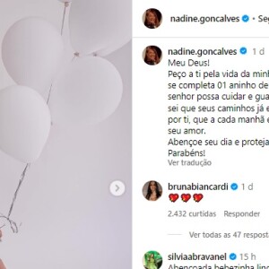 Namorada de Neymar, Bruna Biancardi reagiu ao post de Nadine, sua sogra
