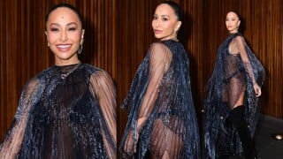 Grávida fashionista! Sabrina Sato surge em look esvoaçante e transparente - com direito à barriguinha à mostra; veja fotos