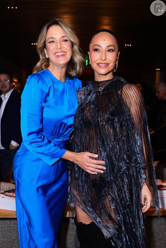 Sabrina Sato e Ticiane Pinheiro no evento da Forbes Life Fashion, nesta terça-feira (29) em São Paulo