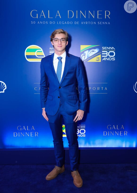 Joaquim Huck em evento de gala em homenagem à Ayrton Senna