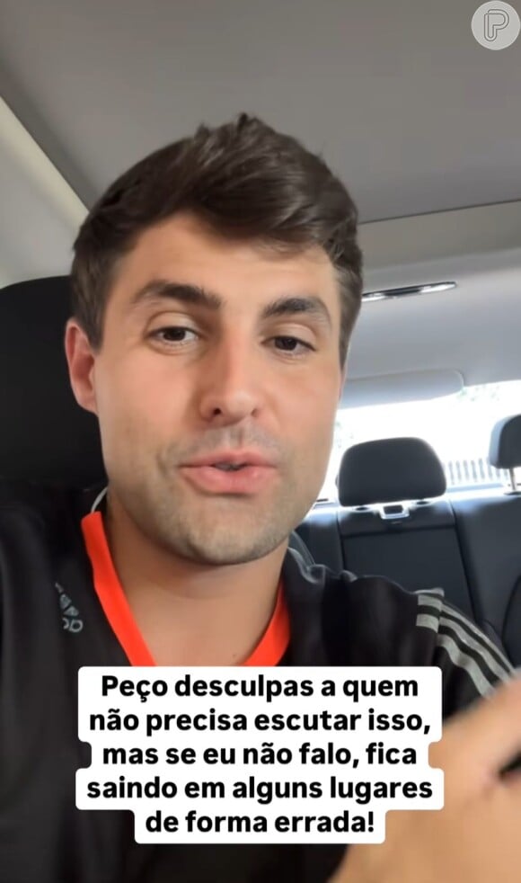 No Instagram, Rezende comentou que 'Foi isso que aconteceu, ela definiu, foi acordado e está tudo ok.'