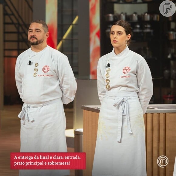 'Masterchef Brasil 2024': No desafio final, José Roberto e Giorgia precisaram apresentar entrada, prato principal e sobremesa, em uma disputa que testou técnica e ousadia