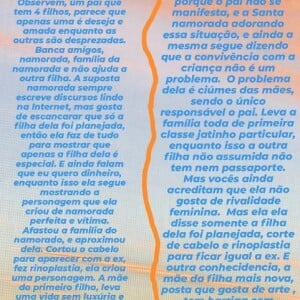 Gabriella Gaspar escreveu longo texto na web e indicou ser direcionado a Bruna Biancardi e Neymar: 'Vocês ainda acreditam que ela não gosta de rivalidade feminina?'