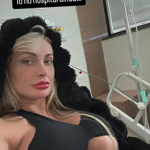 Andressa Urach cancelou duas gravações que aconteceriam ainda nesta terça-feira (19) após passar o dia no hospital