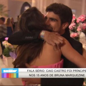 15 anos de Bruna Marquezine: Caio Castro foi o Príncipe da atriz.