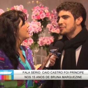 Caio Castro falou para Thalita Rebouças que ele mesmo fez a exigência para a atriz: só iria comparecer à festa se fosse o príncipe.