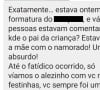 Na mensagem, a mãe diz que Alexandre Correa sempre ia sozinho às festas do colégio do filho