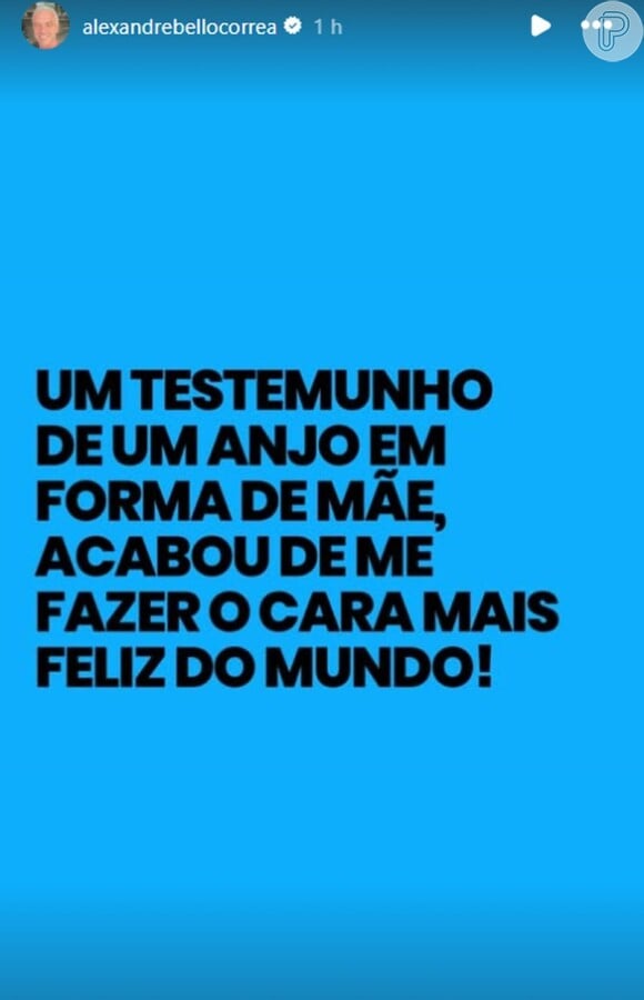 Alexandre Correa mostrou ter recebido a mensagem de uma mãe do colégio do filho