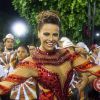 Viviane Araújo exibe boa forma como rainha de bateria no ensaio técnico do Salgueiro, na Marquês de Sapucaí