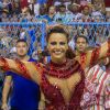 Viviane Araújo mostra samba no pé em ensaio técnico do Salgueiro