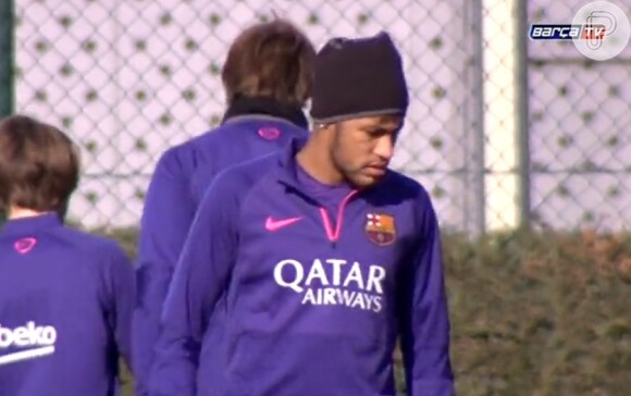Neymar não ganhou folga no dia de seu aniversário e treinou com o Barcelona