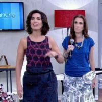 Fátima Bernardes usa pochete no programa 'Encontro' e aprova visual: 'Gostei'