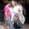 Daniela Mercury almoçou com a esposa momentos antes de seguir para Madureira, onde fará show no Viradão Carioca