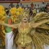 Susana Vieira foi rainha de bateria da Grande Rio neste Carnaval, no desfile que aconteceu na madrugada desta segunda-feira, 16 de fevereiro de 2015