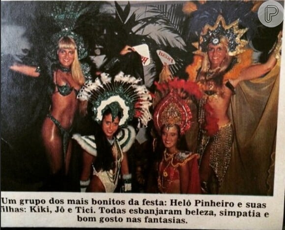 Ticiane Pinheiro aparece na foto ao lado de suas irmãs, Jô e Kiki