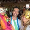 Ticiane Pinheiro está passando o Carnaval deste ano com a filha, Rafaella Justus, e o namorado, Cesar Tralli