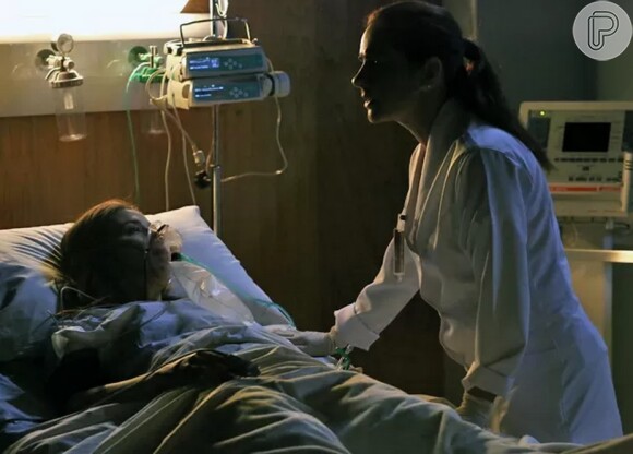 Cora vai tentar convencer a enfermeira de que Zé Alfredo foi visitá-la e, nisso, acabará passando mal