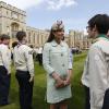 Kate Middleton premiou o escoteiros no Castelo de Windsor