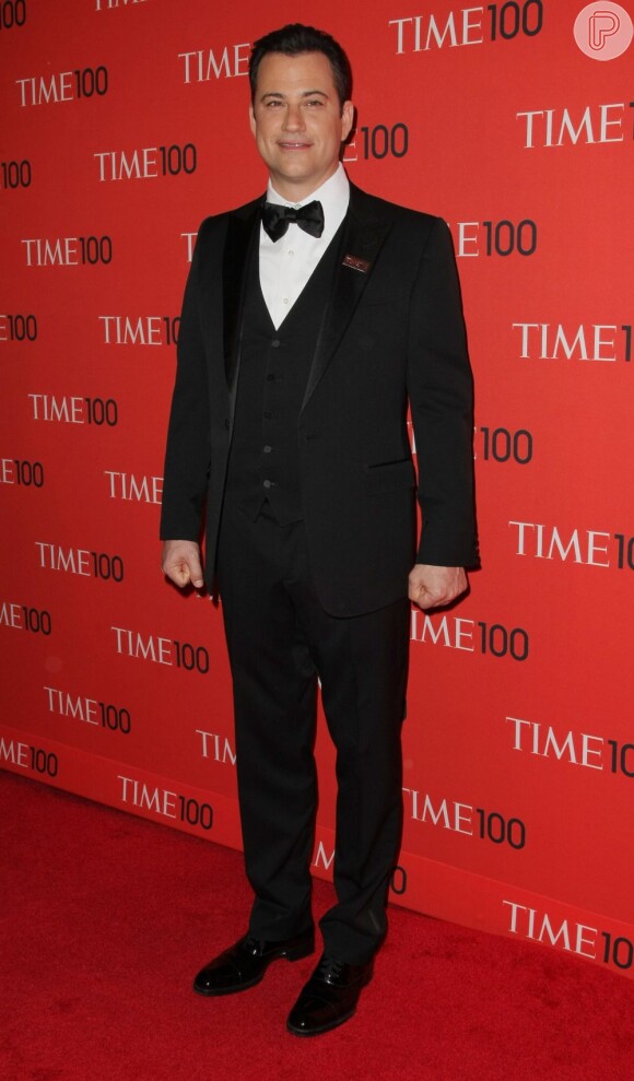 Jimmy Kimmel participa da festa da revista 'Time', em Nova York, em 23 de abril de 2013