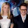 Robert Downey Jr. posa ao lado de Gwyneth Paltrow, seu par romântico em 'Homem de Ferro 3'