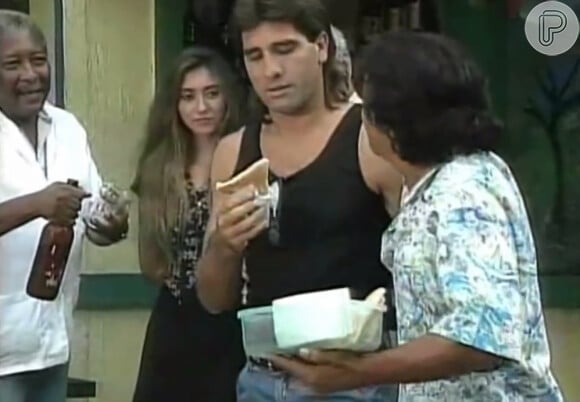Renato Gaúcho teve seu dia de ator em uma participação na novela  'Quatro por Quatro', exibida em 1994