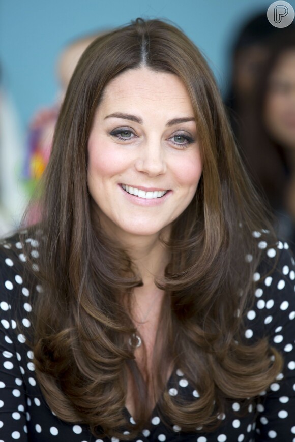 A duquesa Kate Middleton está grávida de oito meses, de seu segundo filho com príncipe William