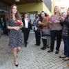 Kate Middleton usa vestido de R$ 207 da loja virtual Asos ao visitar centro infantil na inglaterra