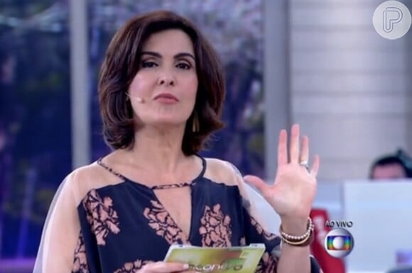 Fátima Bernardes não apresentou o programa 'Encontro' nesta quinta-feira, 19 de março de 2015, por causa de uma espinha no nariz